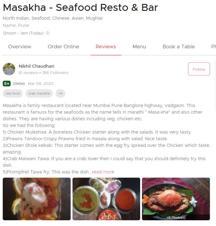 zomato masakha