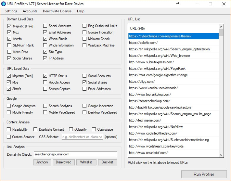 Bad backlinks