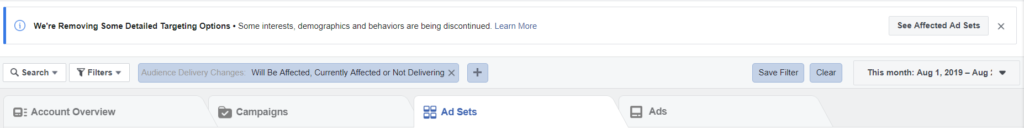 Facebook removing some detailed targeting options