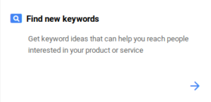 New Google Keyword Planner