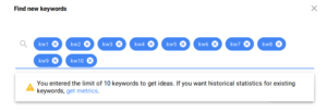 Google Keyword Planner 