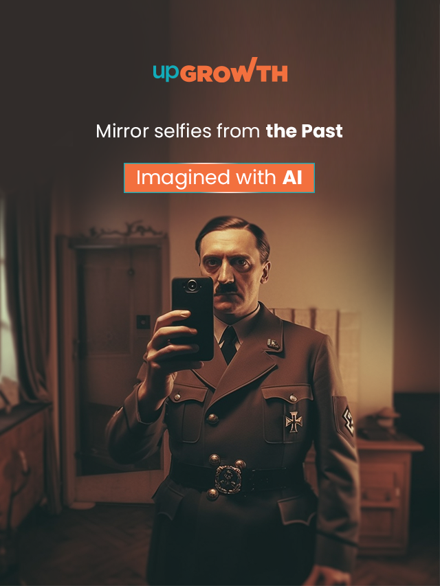 Mirror-selfies from the Past: Imagined with AI