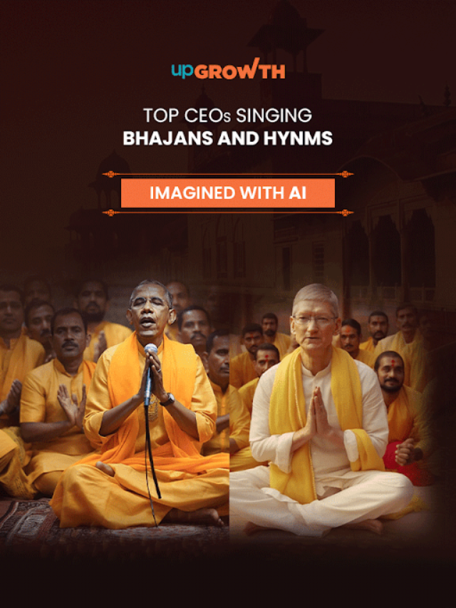Tip CEOs Singing Bhajans and Hynms: Imagined with AI