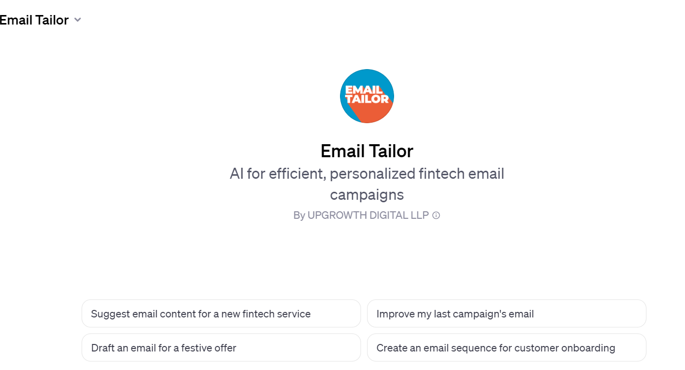 Email Tailor