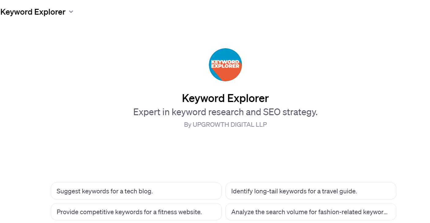 Keyword Explorer