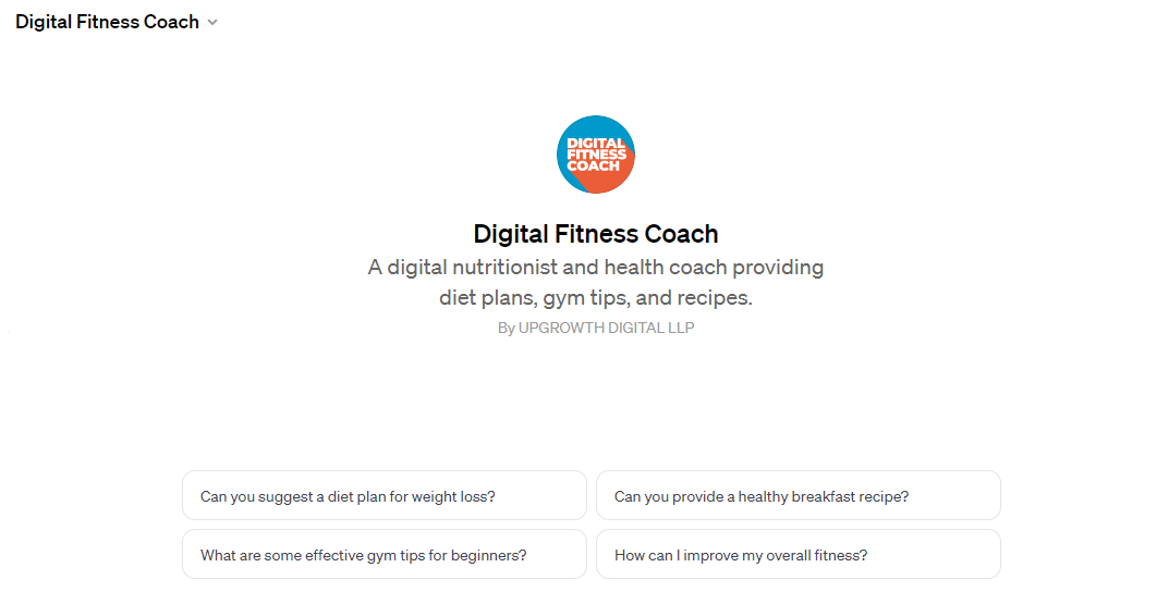 Digital Fitness Coach