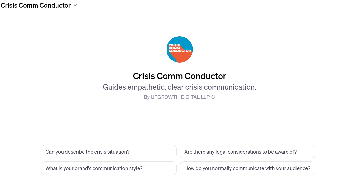 Crisis Communication Conductor