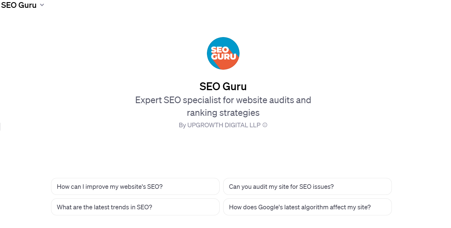 seo guru custom gpt