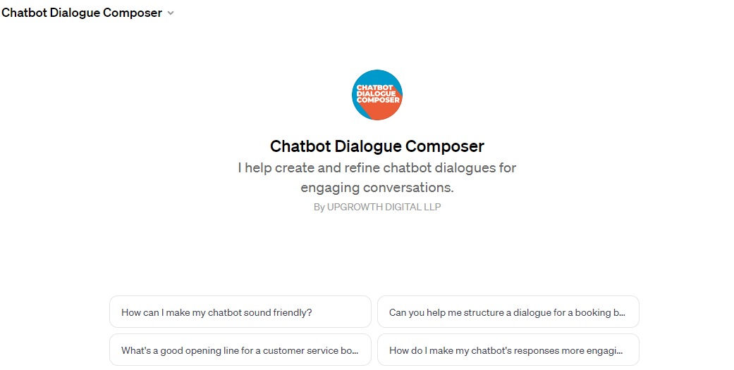 Chatbot Dialogue Composer