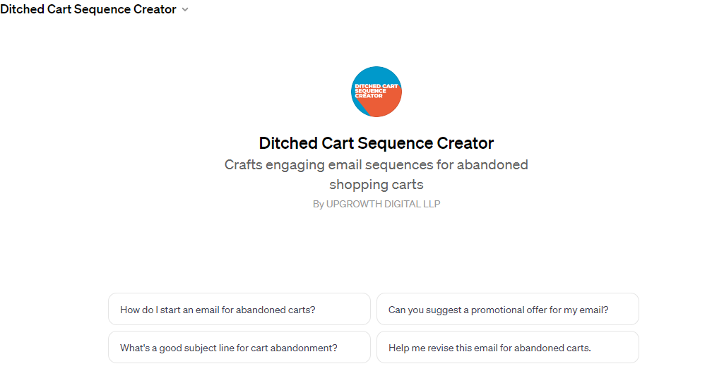 Ditched Cart Sequence Creator