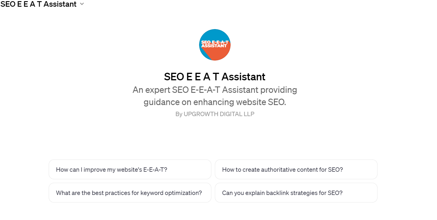 SEO E E A T Assistant