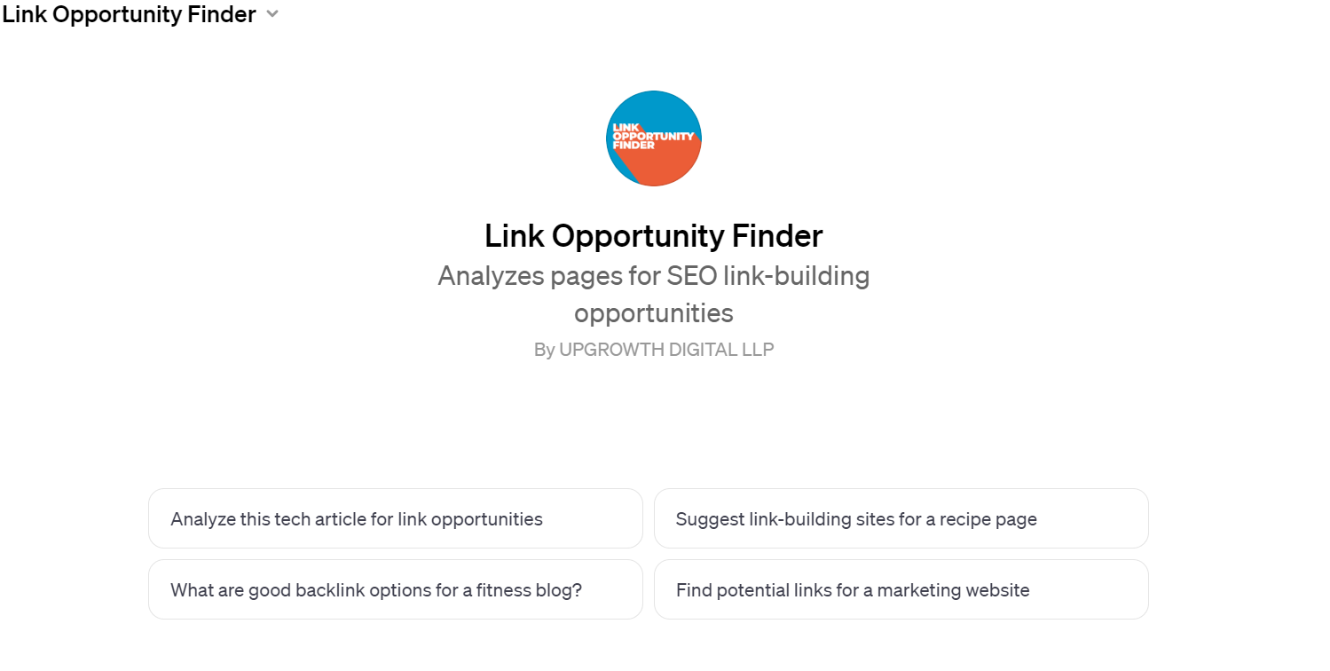 Link Opportunity Finder