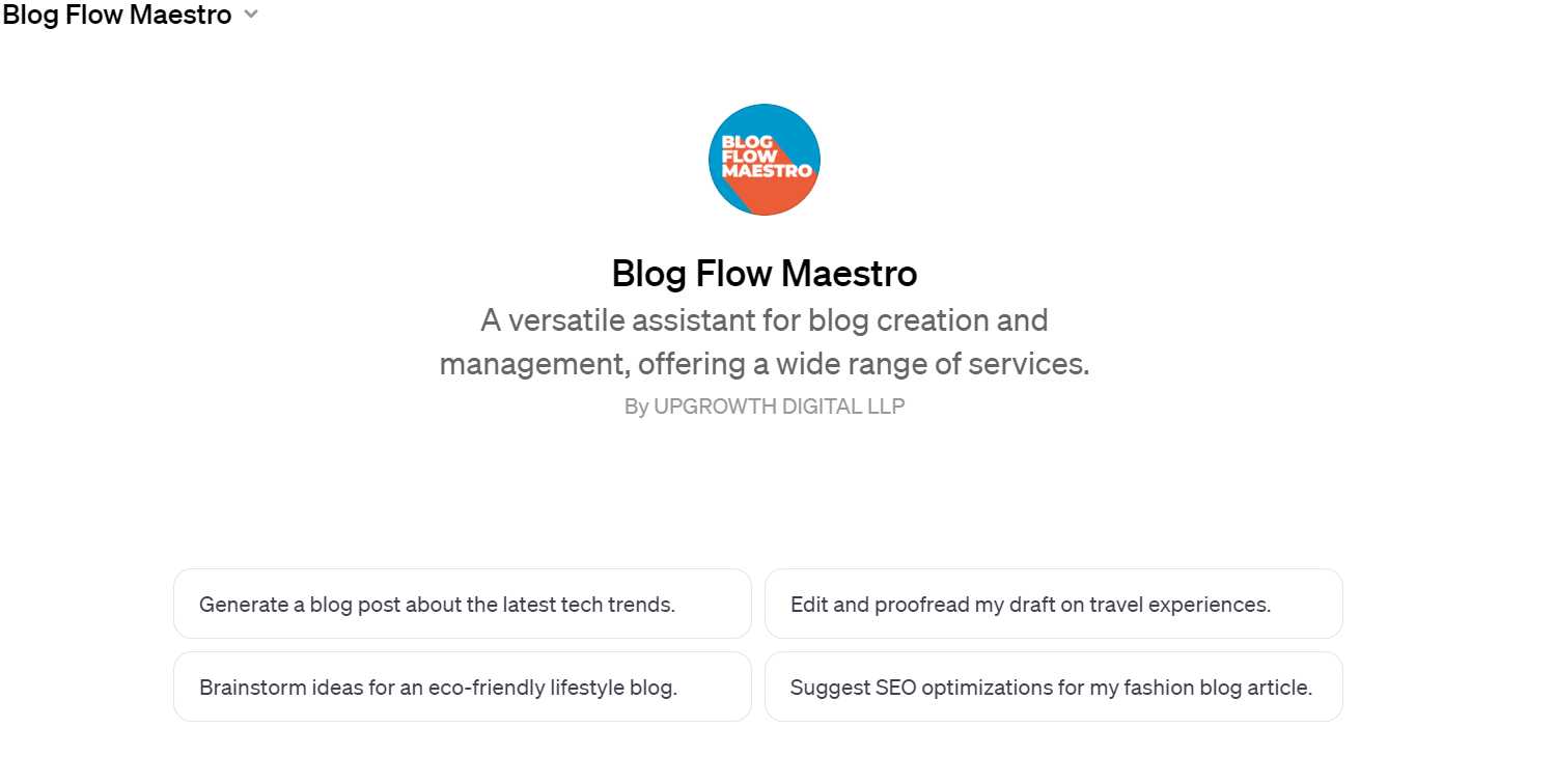 Blog Flow Maestro