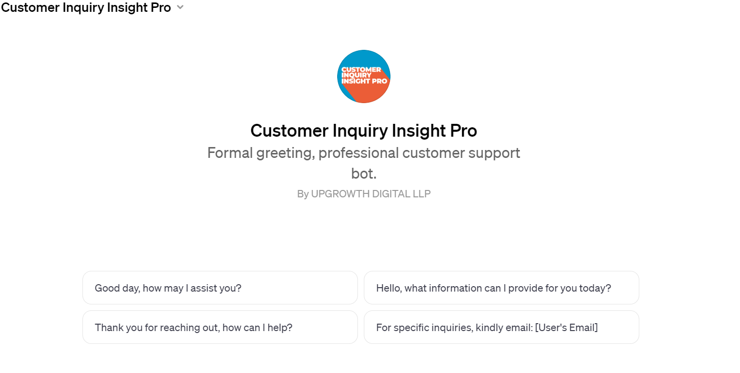Customer Inquiry Insight Pro